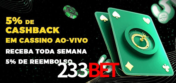 Promoções do cassino ao Vivo 233bet